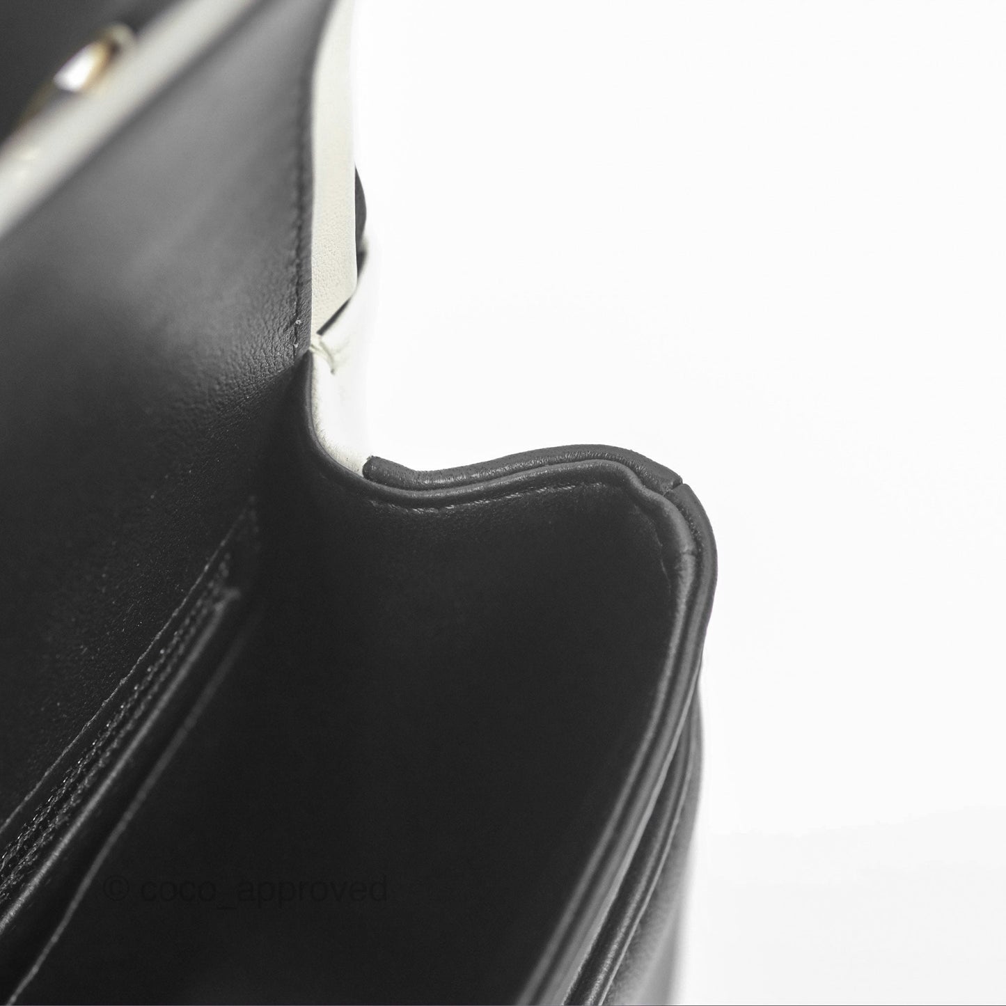 Chanel Medium Flap Black & White Lambskin Gold Hardware