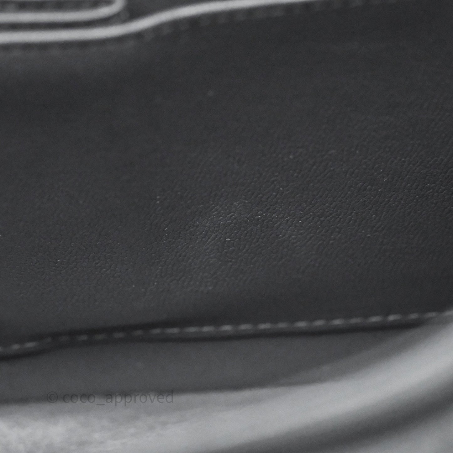 Chanel Small Classic Flap Quilted Dark Grey Caviar Gold Hardware