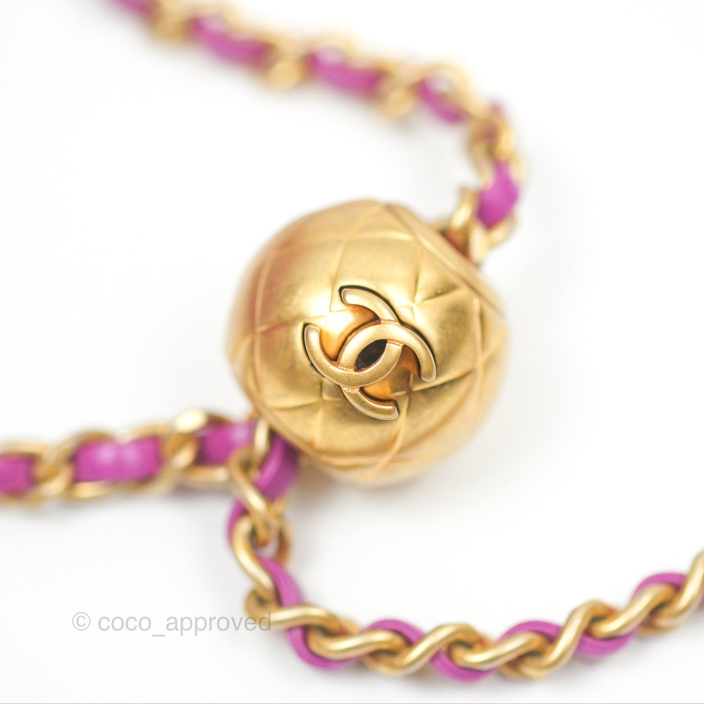 Chanel Mini Rectangular Pearl Crush Quilted Purple Lambskin Aged Gold Hardware