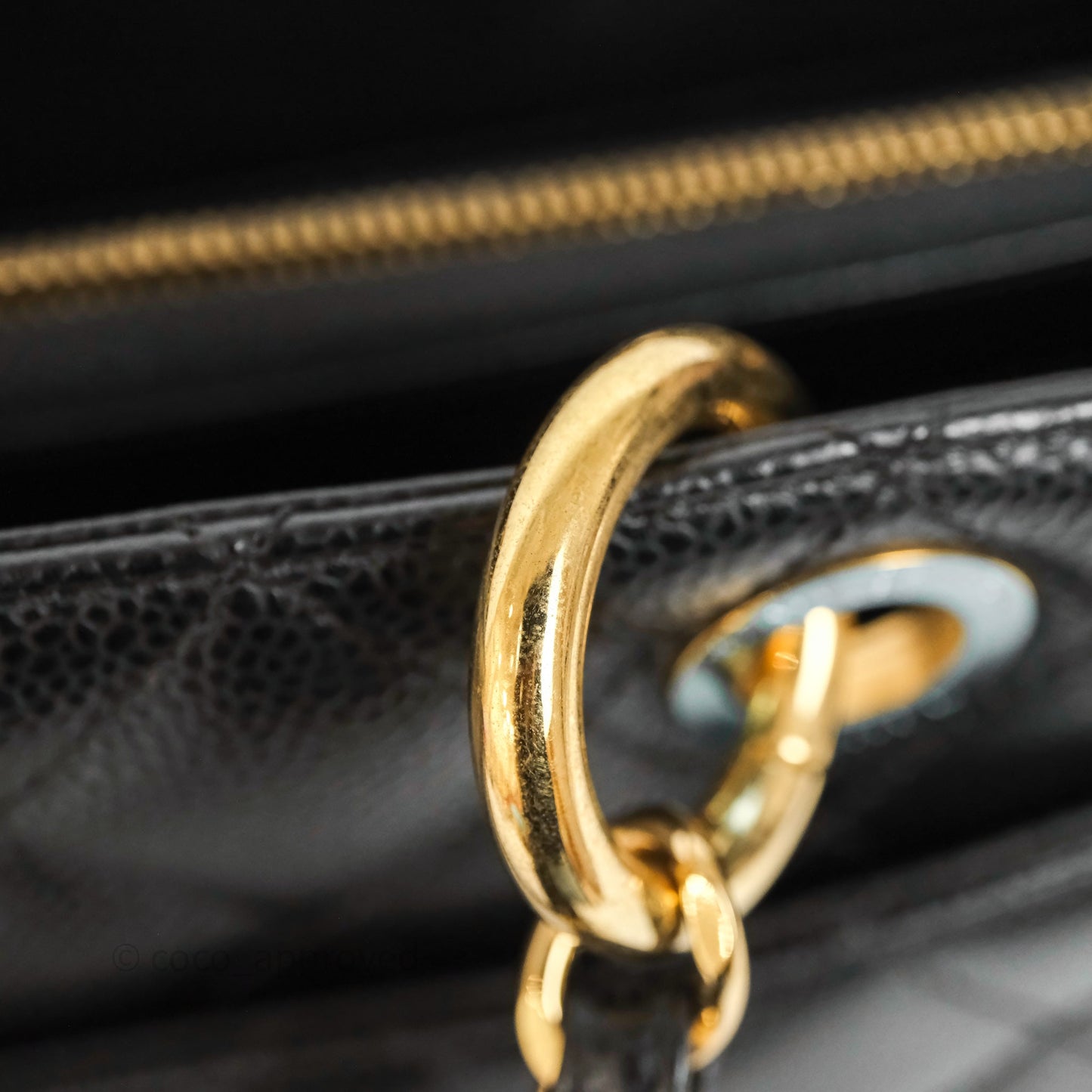 Chanel GST Black Caviar Gold Hardware