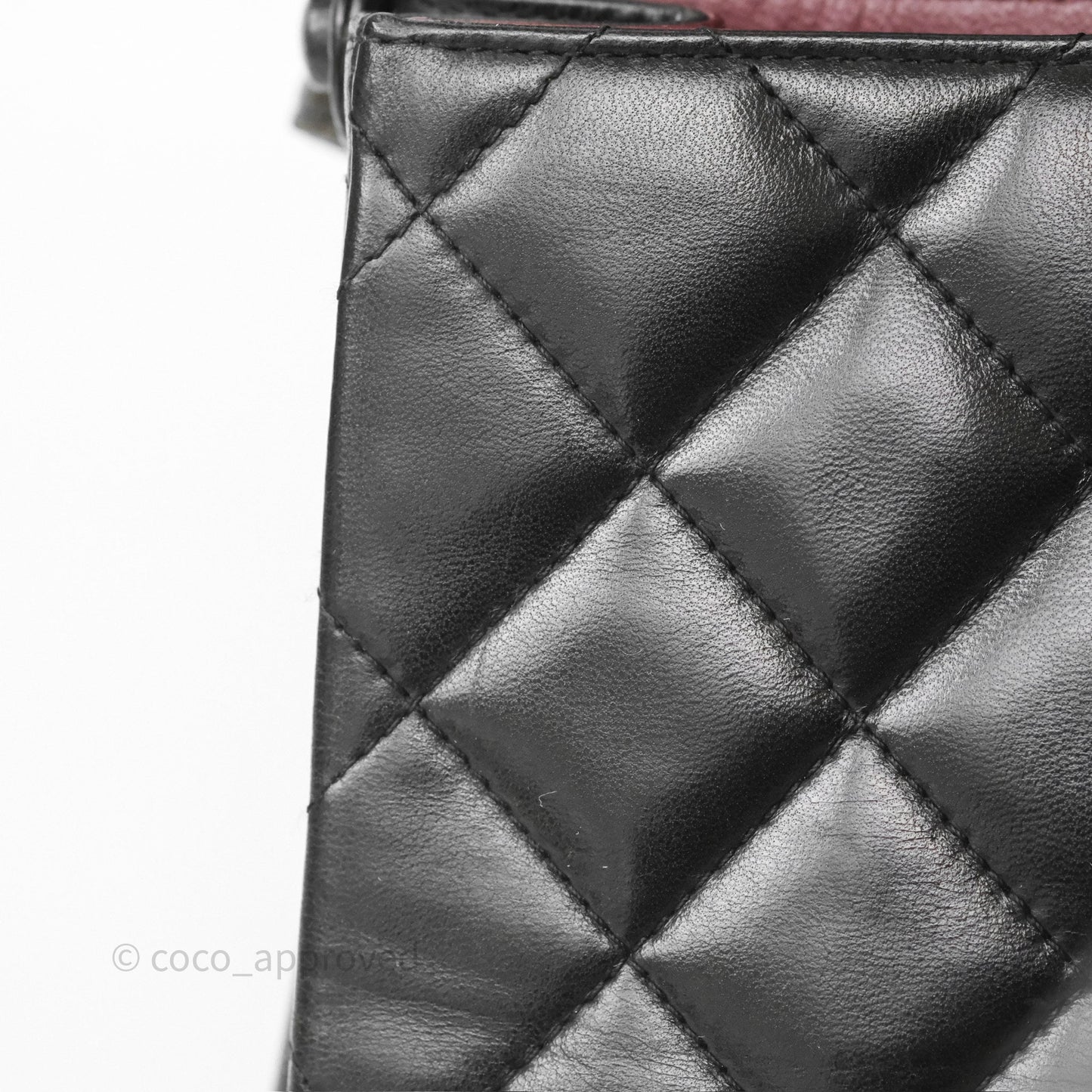 Chanel Vintage Half Moon Flap Shoulder Bag Black Lambskin 24K Gold Hardware