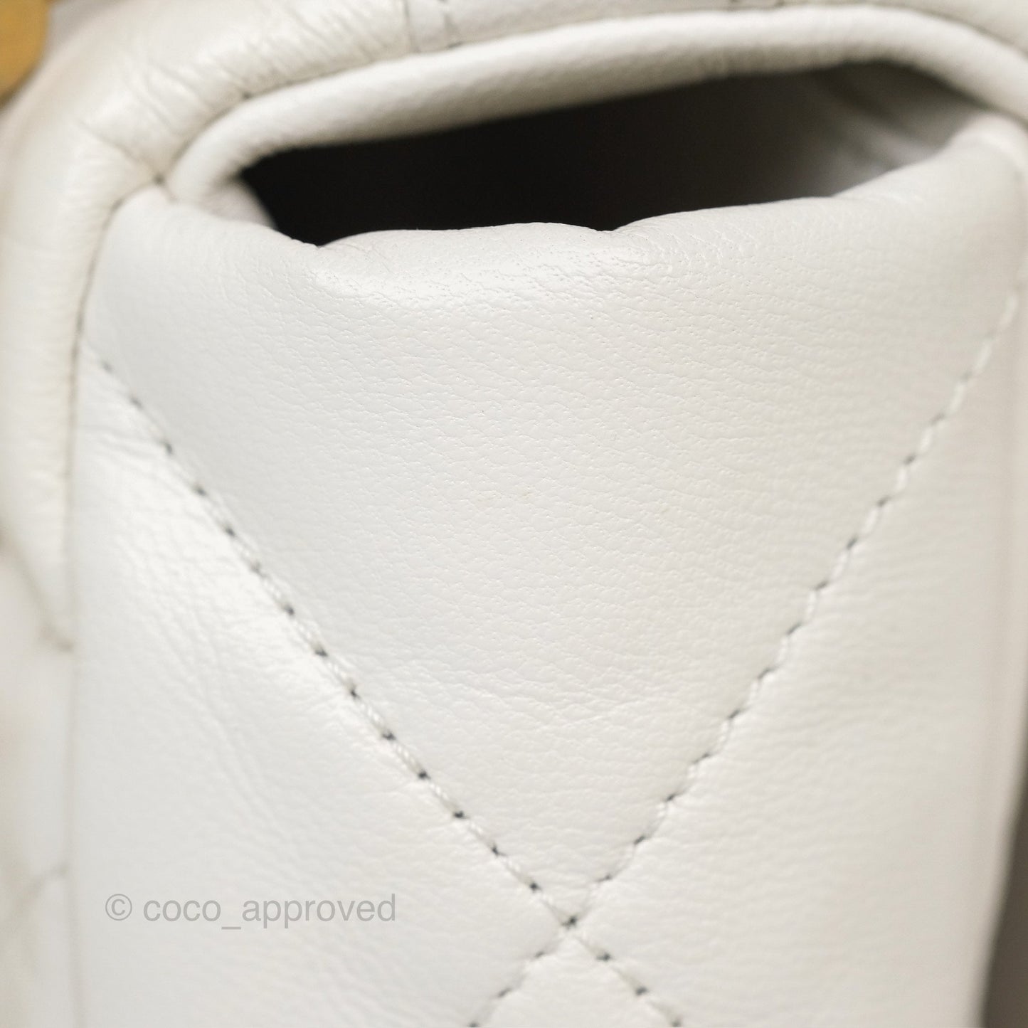 Chanel 19 Small Pearly White Mixed Hardware