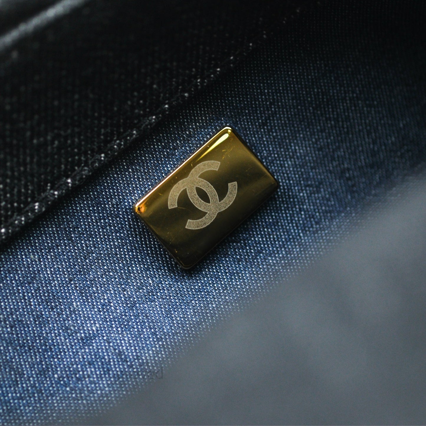 Chanel Medium Funky Town Flap Denim Aged Gold Hardware 22S