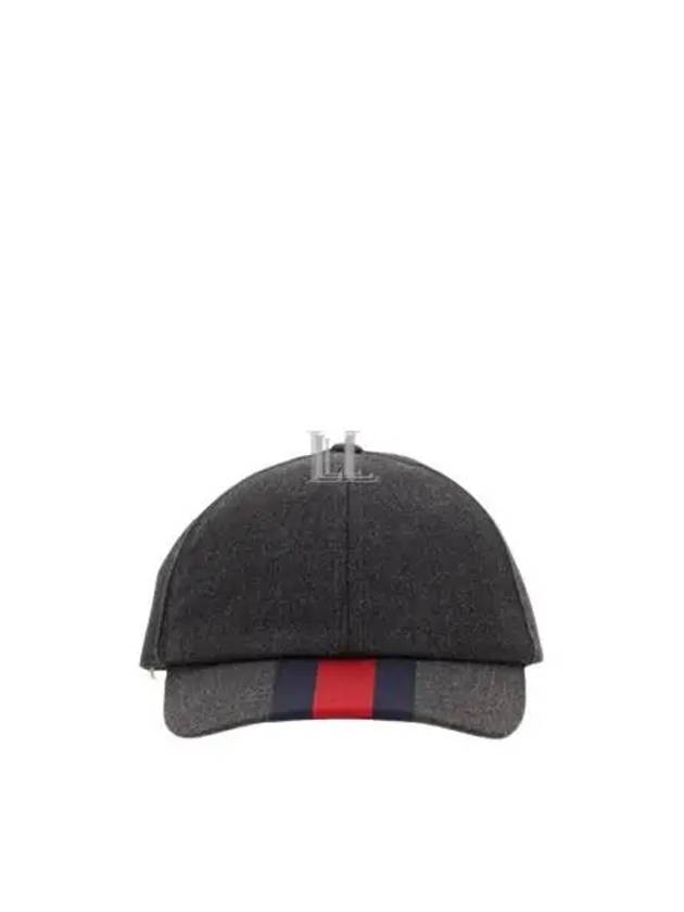 Luxury Gucci Trending 2025 Web Canvas Base Ball Cap Dark Grey