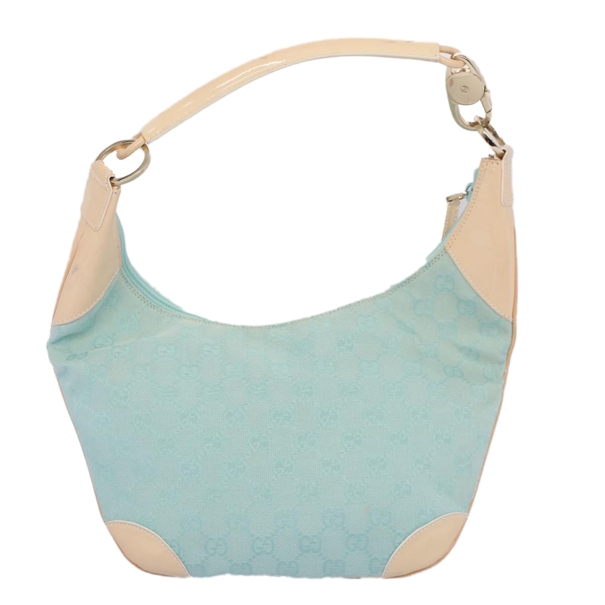Luxury Gucci GG Canvas Shoulder Bag Light Blue 001 4158  53006