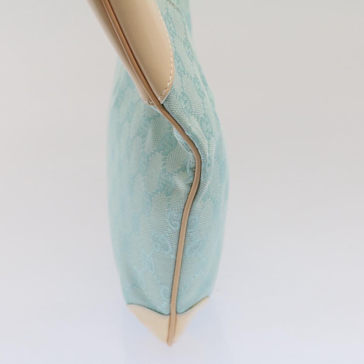 Luxury Gucci GG Canvas Shoulder Bag Light Blue 001 4158  53006