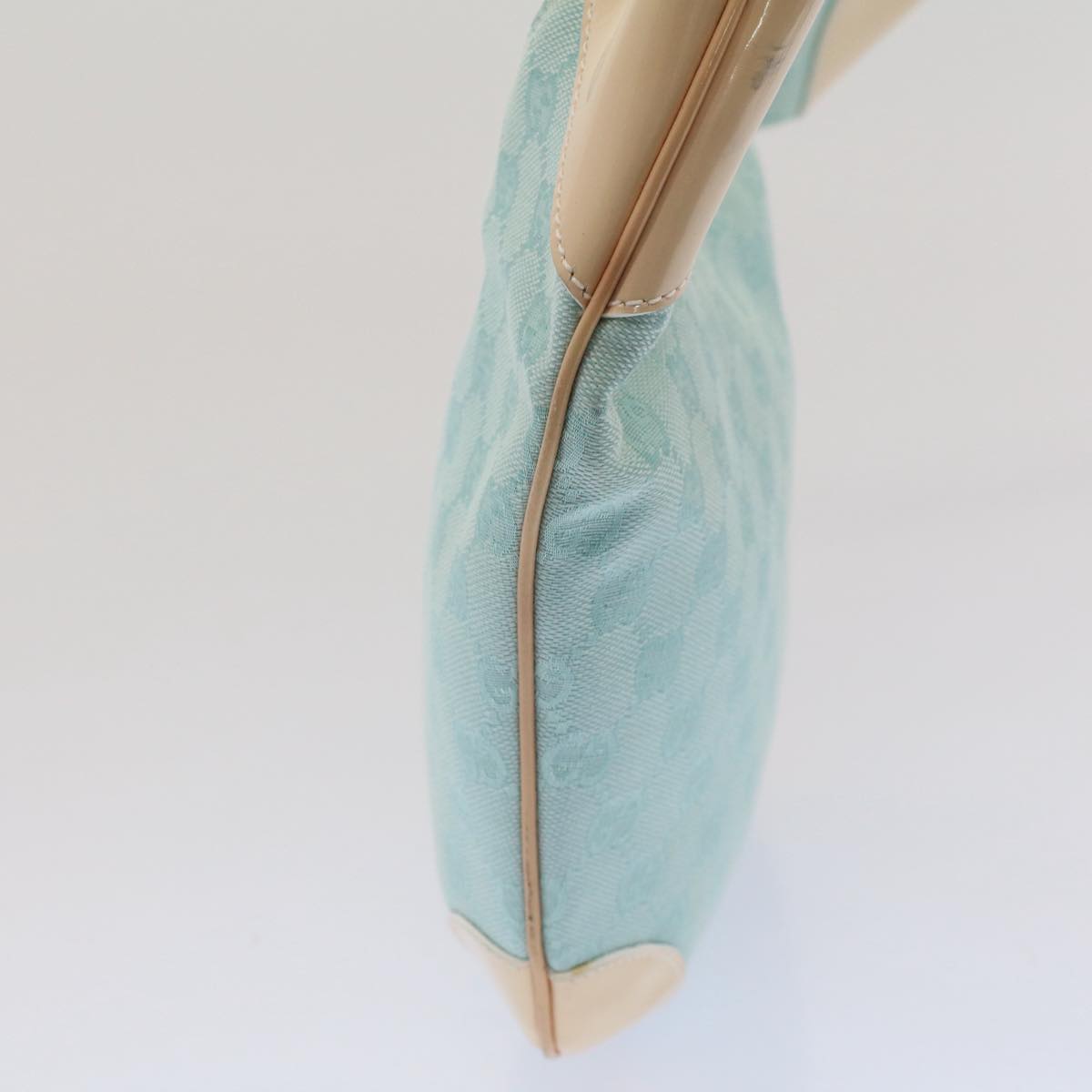 Luxury Gucci GG Canvas Shoulder Bag Light Blue 001 4158  53006