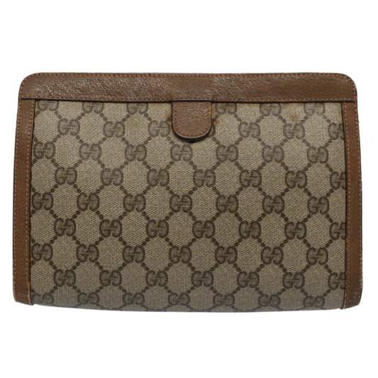 Luxury Gucci GG Supreme Web Sherry Line Clutch Bag Beige Red Green 89 01 032  53008