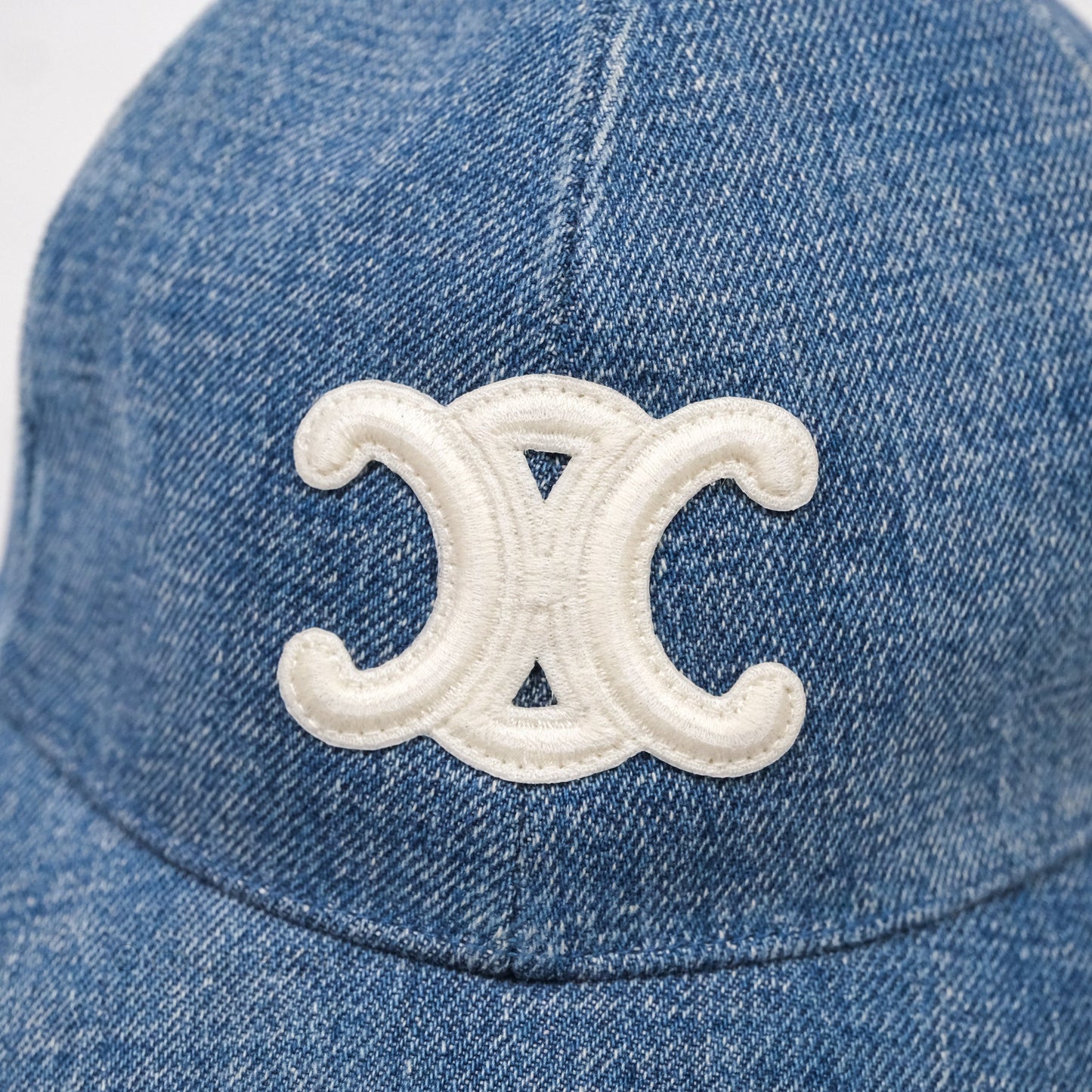 Celine Baseball Cap Cotton Triomphe Denim