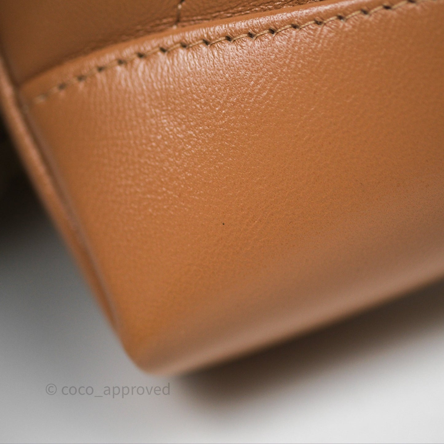Chanel Nano 31 Dark Beige Shiny Lambskin Gold Hardware