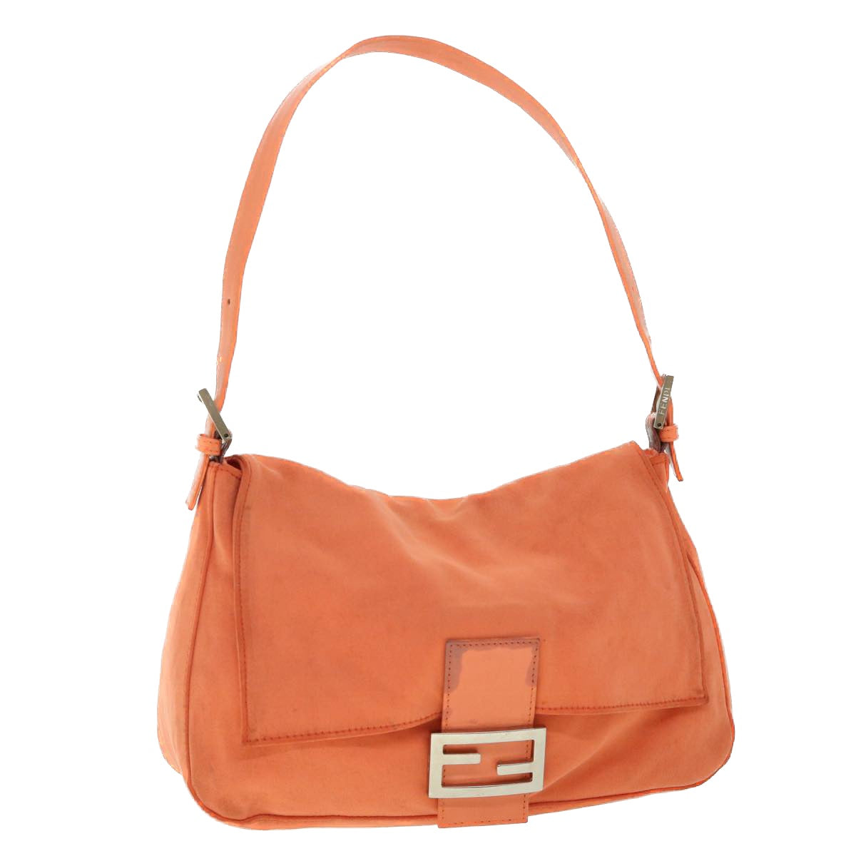 Luxury FendiMamma Baguette Shoulder Bag Nylon Orange53082