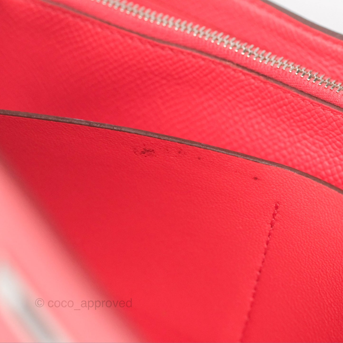 Hermès Kelly Wallet Pink Epsom Palladium Hardware