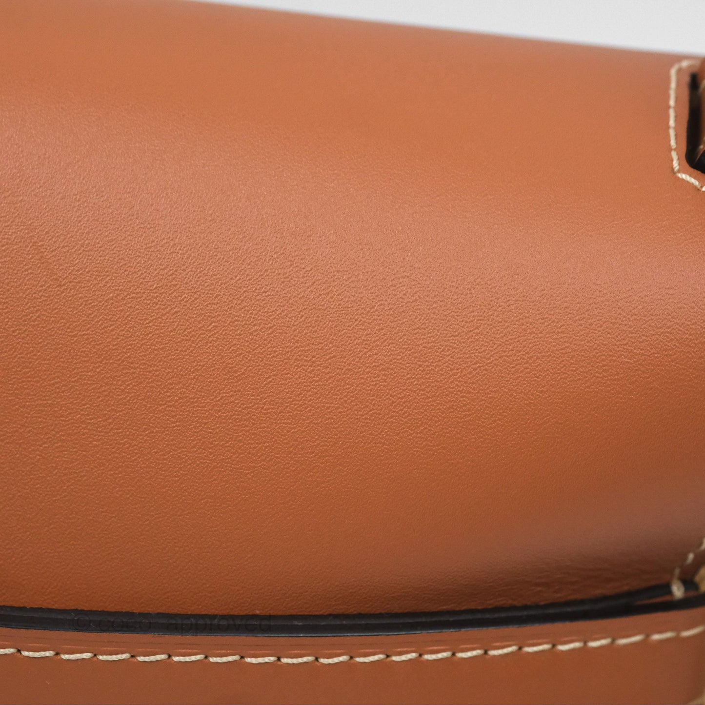 Loewe Small Raffia Gate Bag Smooth Calfskin in Tan