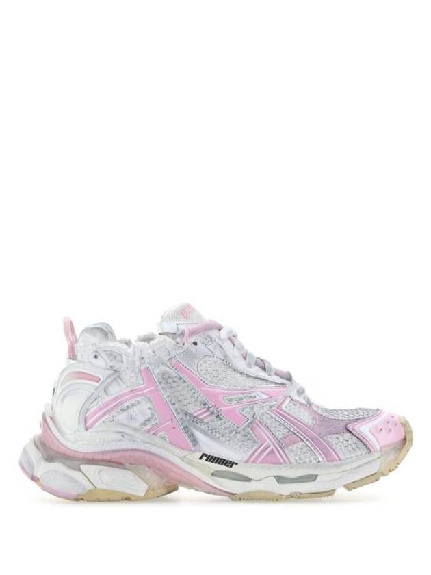 Luxury Balenciaga Runner Low Top Sneakers White Pink