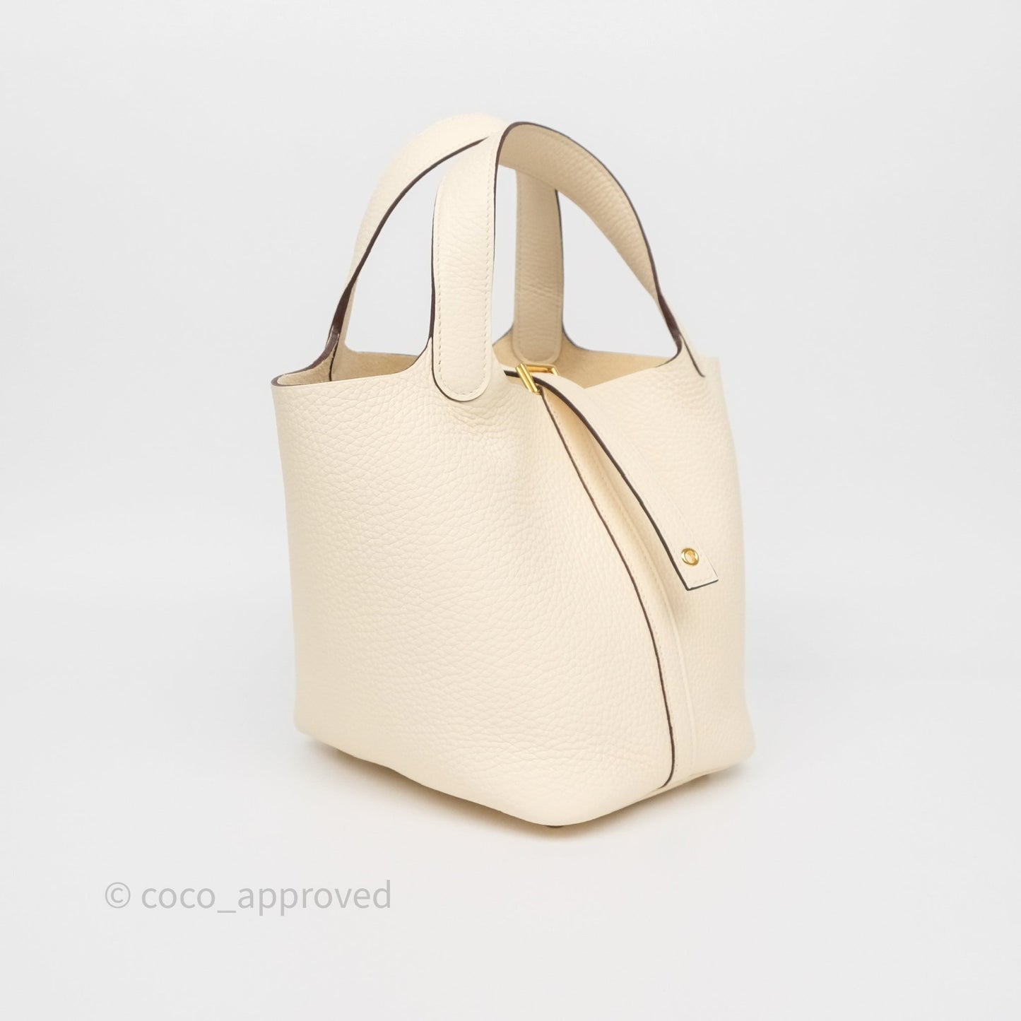 Hermès Picotin Lock 18 Nata I2 Clemence Gold Hardware