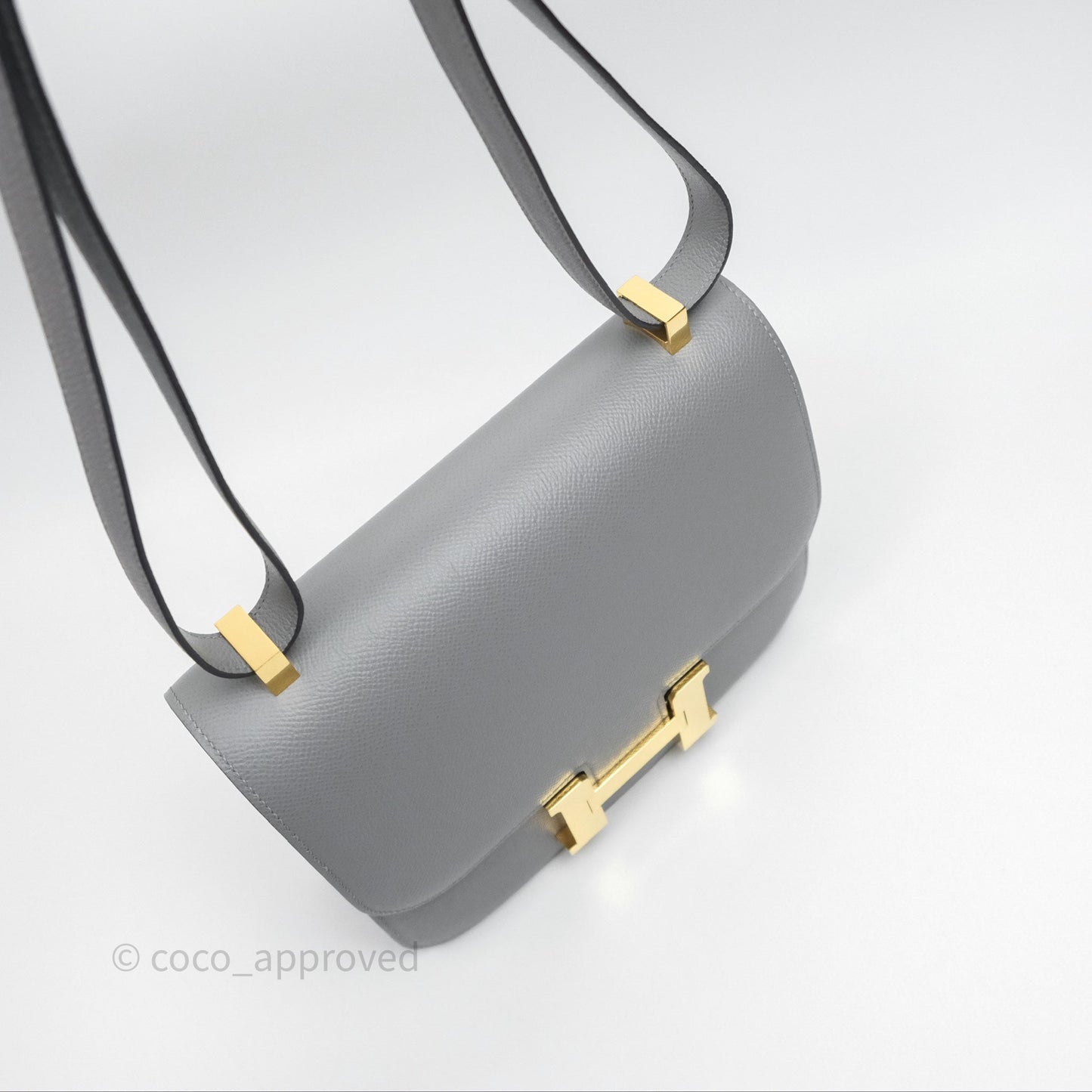 Hermès Constance 24 Gris Mouette 4Z Epsom Gold Hardware