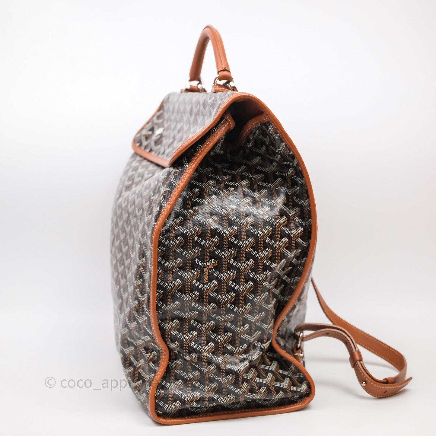 Goyard Saint Léger Backpack Black/ Tan