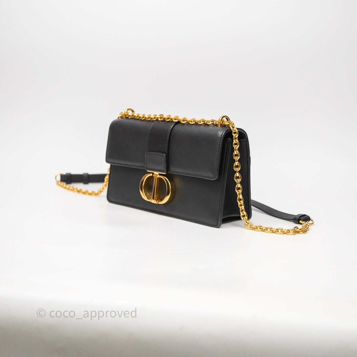 Christian Dior 30 Montaigne East-West Chain Bag Black
