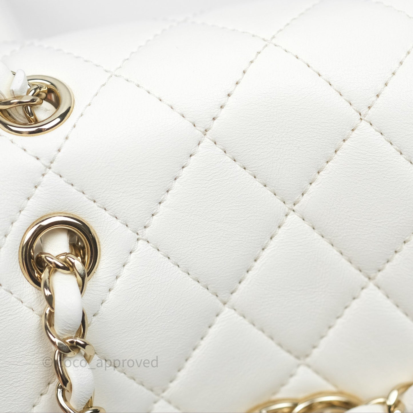 Chanel Quilted Small Duma Drawstring Backpack White Calfskin Gold Hardware
