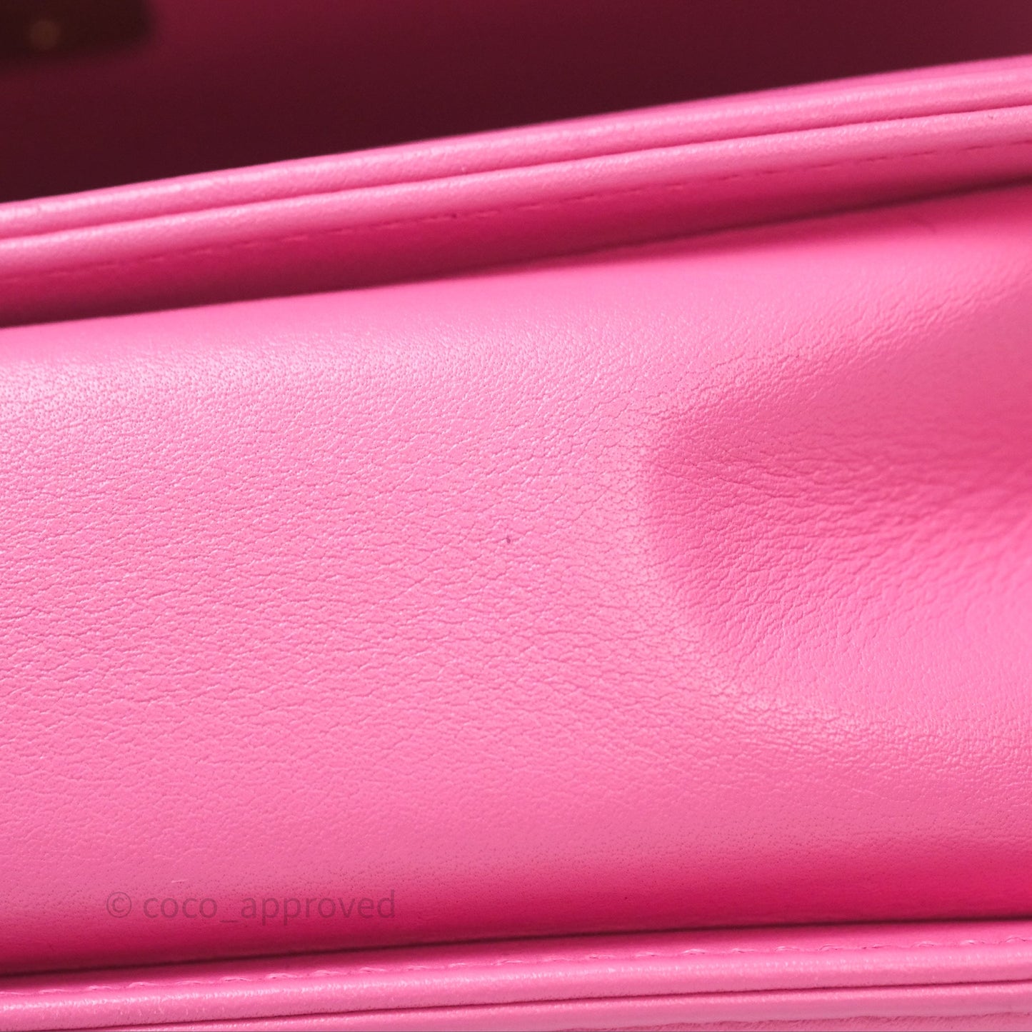 Chanel Small Boy Pink Calfskin Aged Gold Hardware