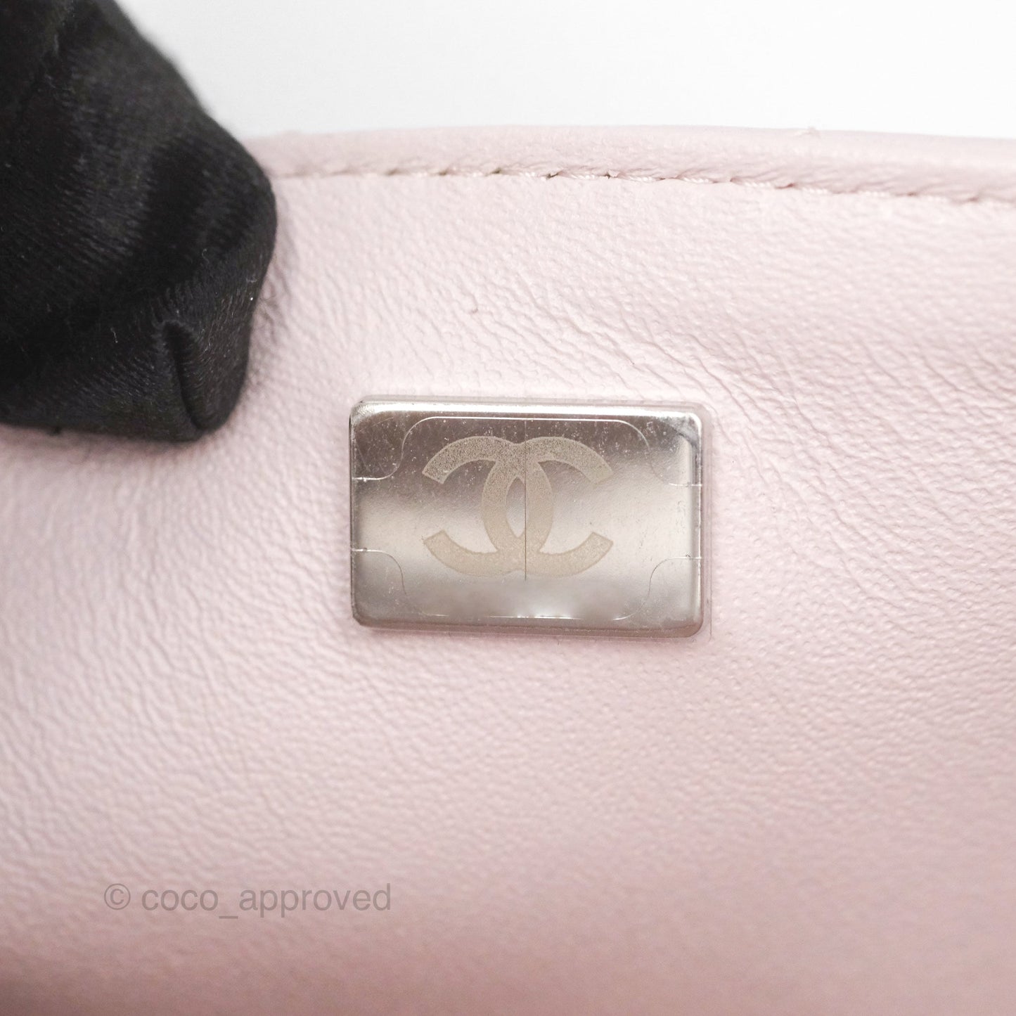 Chanel Quilted Mini Rectangular Pale Lilac Lambskin Silver Hardware