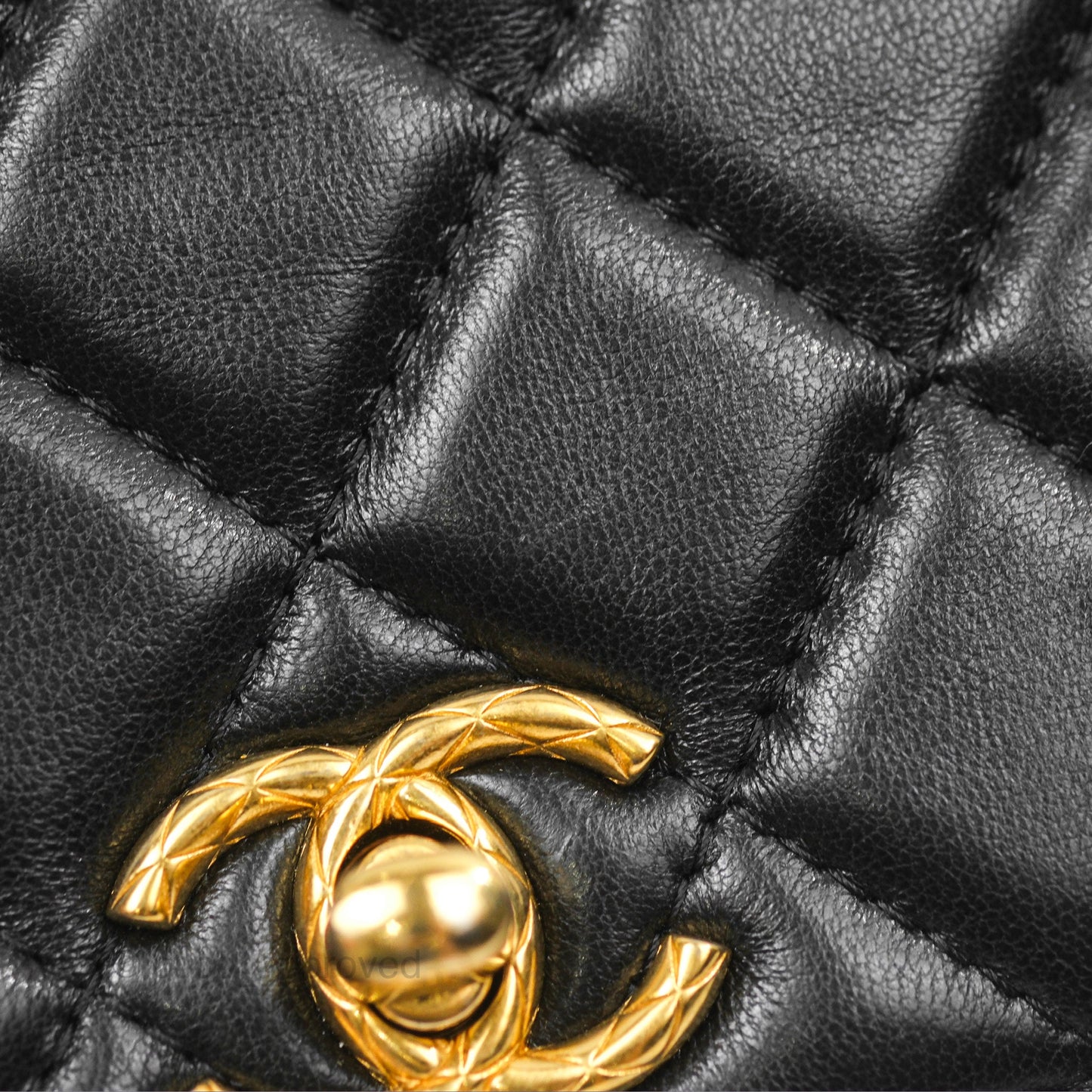 Chanel All Slide Wallet on Chain WOC Adjustable Chain Quilted Black Lambskin 22K