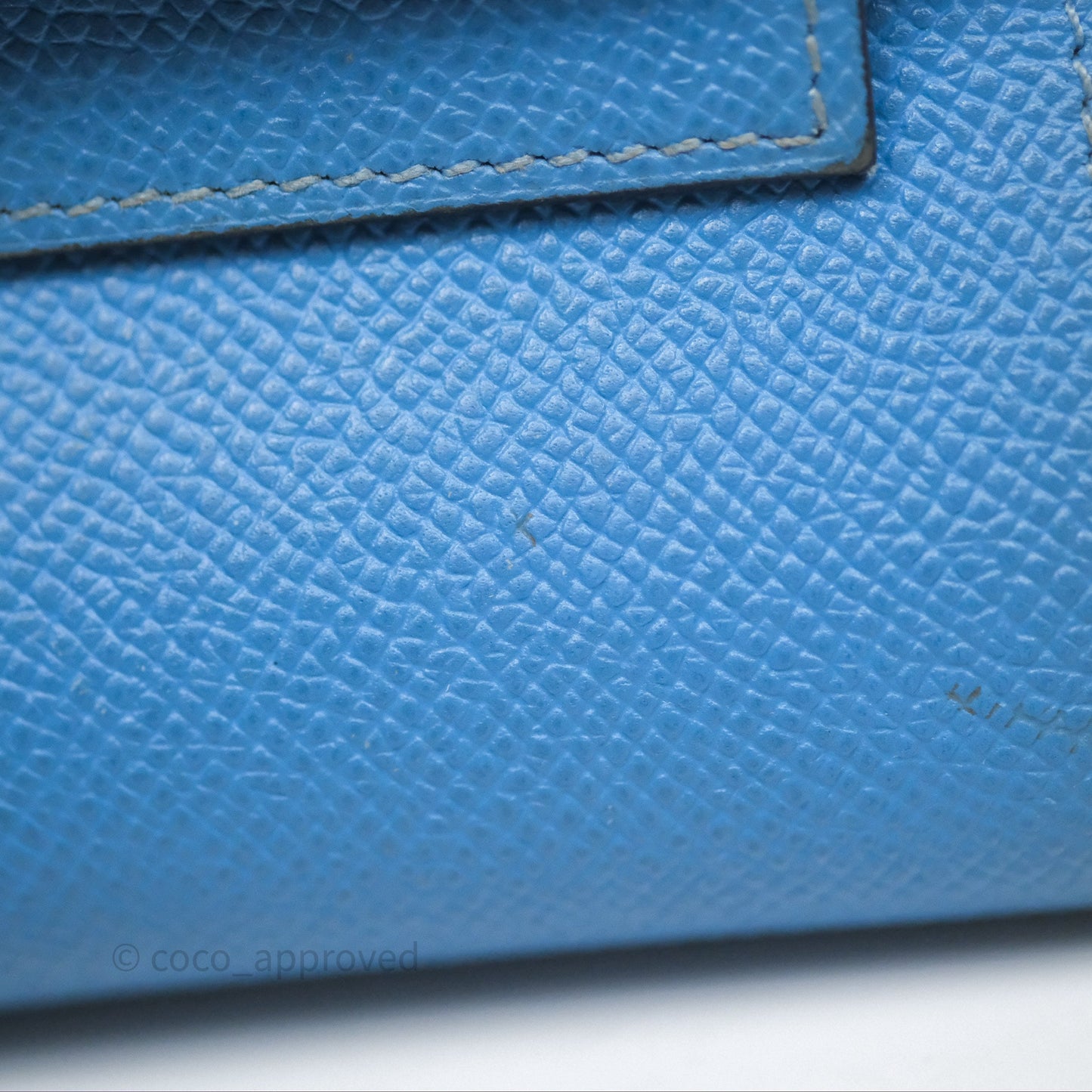 Hermès Kelly Depliant Wallet Blue Epsom Gold Hardware