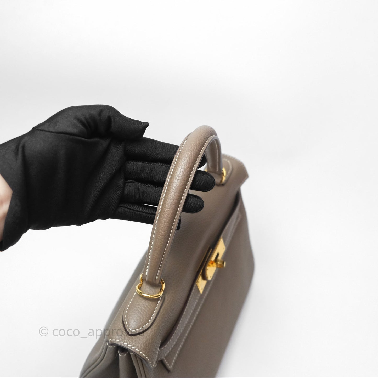 Hermès Kelly II 28 Retourne Etoupe 18 Togo Gold Hardware