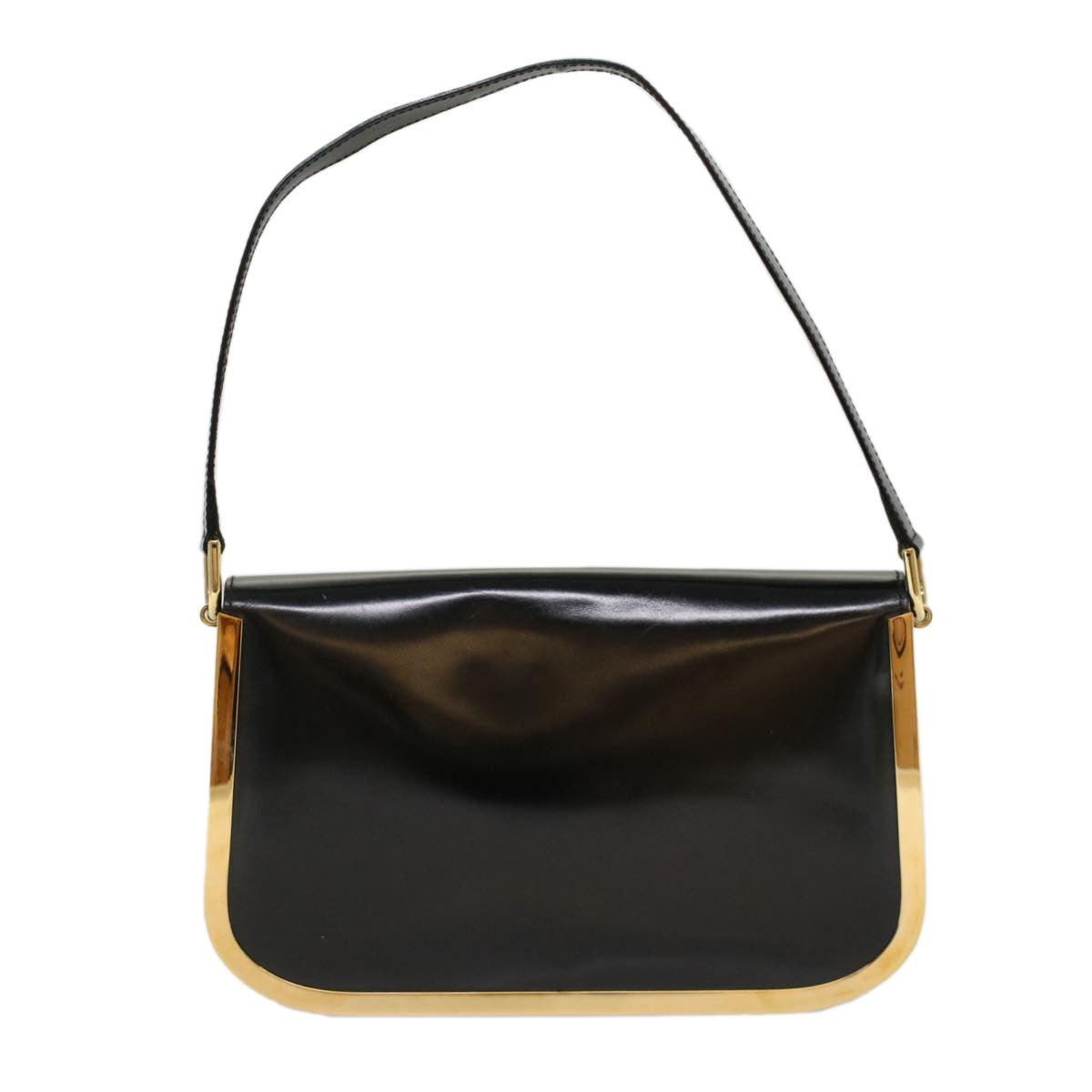 Luxury Gucci Shoulder Bag Enamel Black  53259