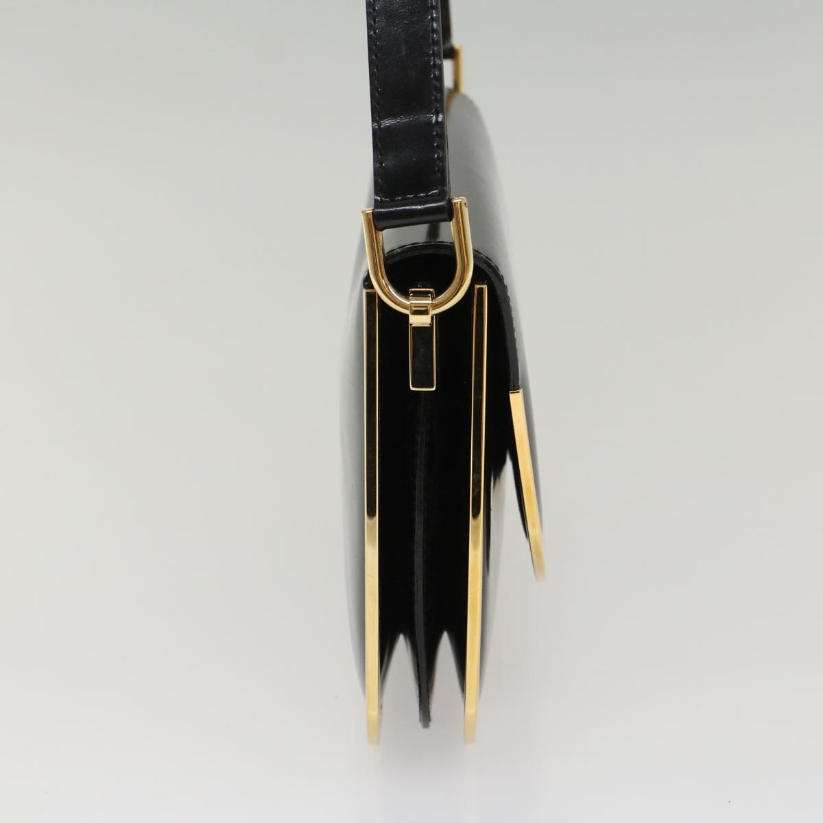 Luxury Gucci Shoulder Bag Enamel Black  53259