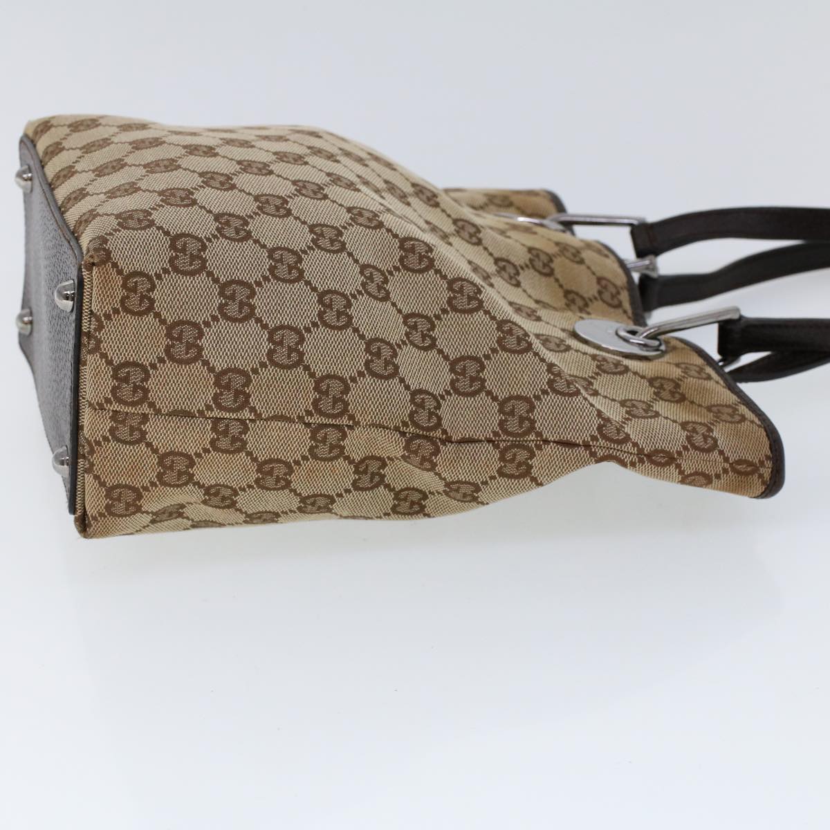 Luxury Gucci GG Canvas Tote Bag Beige Brown  53261