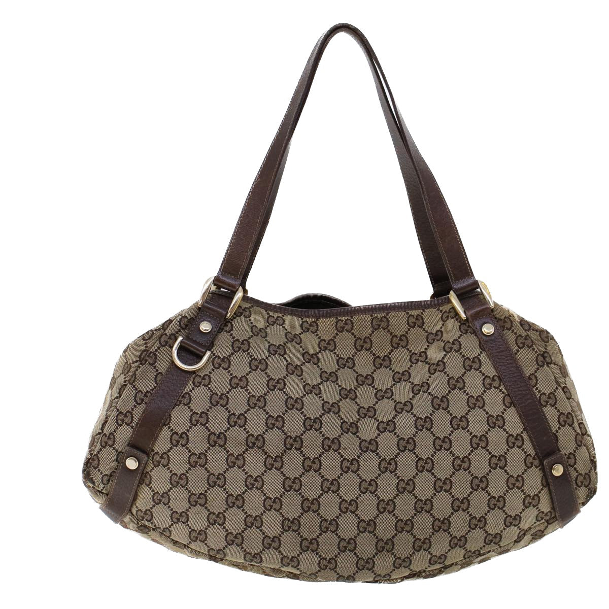 Luxury Gucci GG Canvas Tote Bag Beige Brown  53263