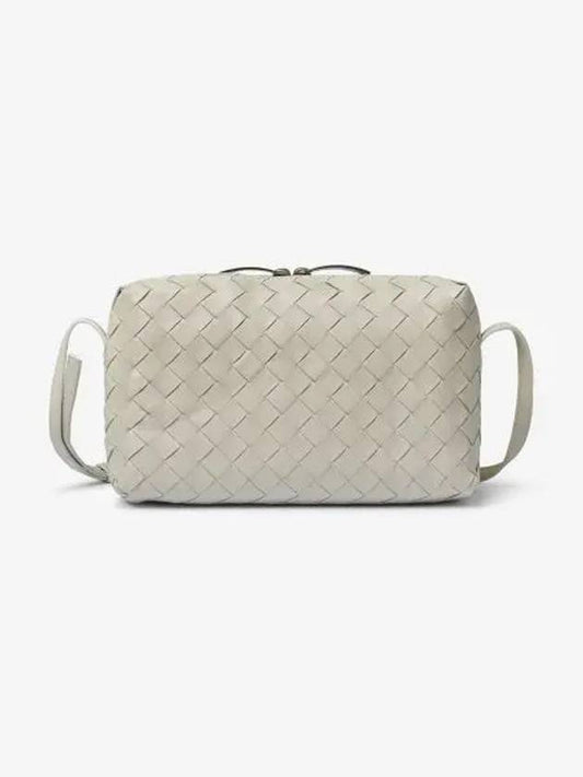Luxury Bottega Veneta Intrecciato Leather Mini Cross Bag Beige