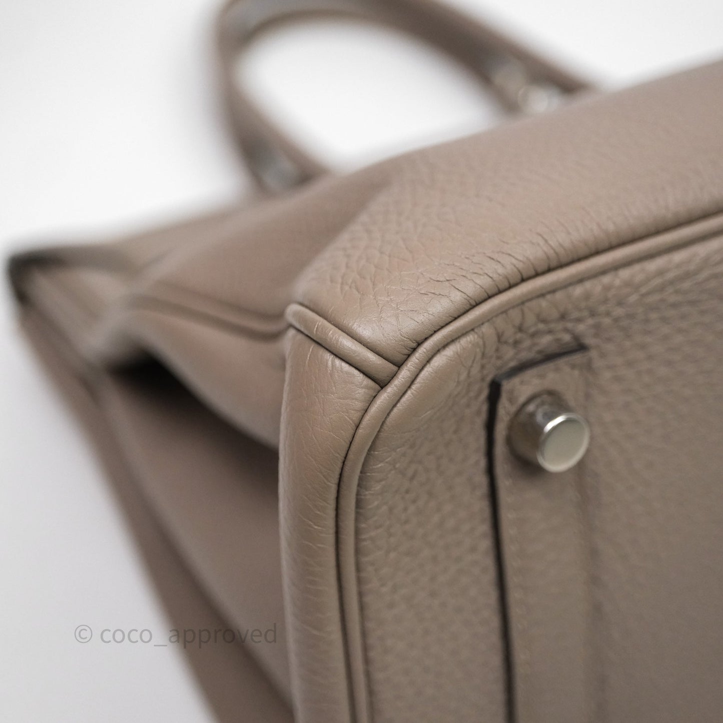 Hermès Birkin 30 Gris Asphalt M8 Togo Palladium Hardware