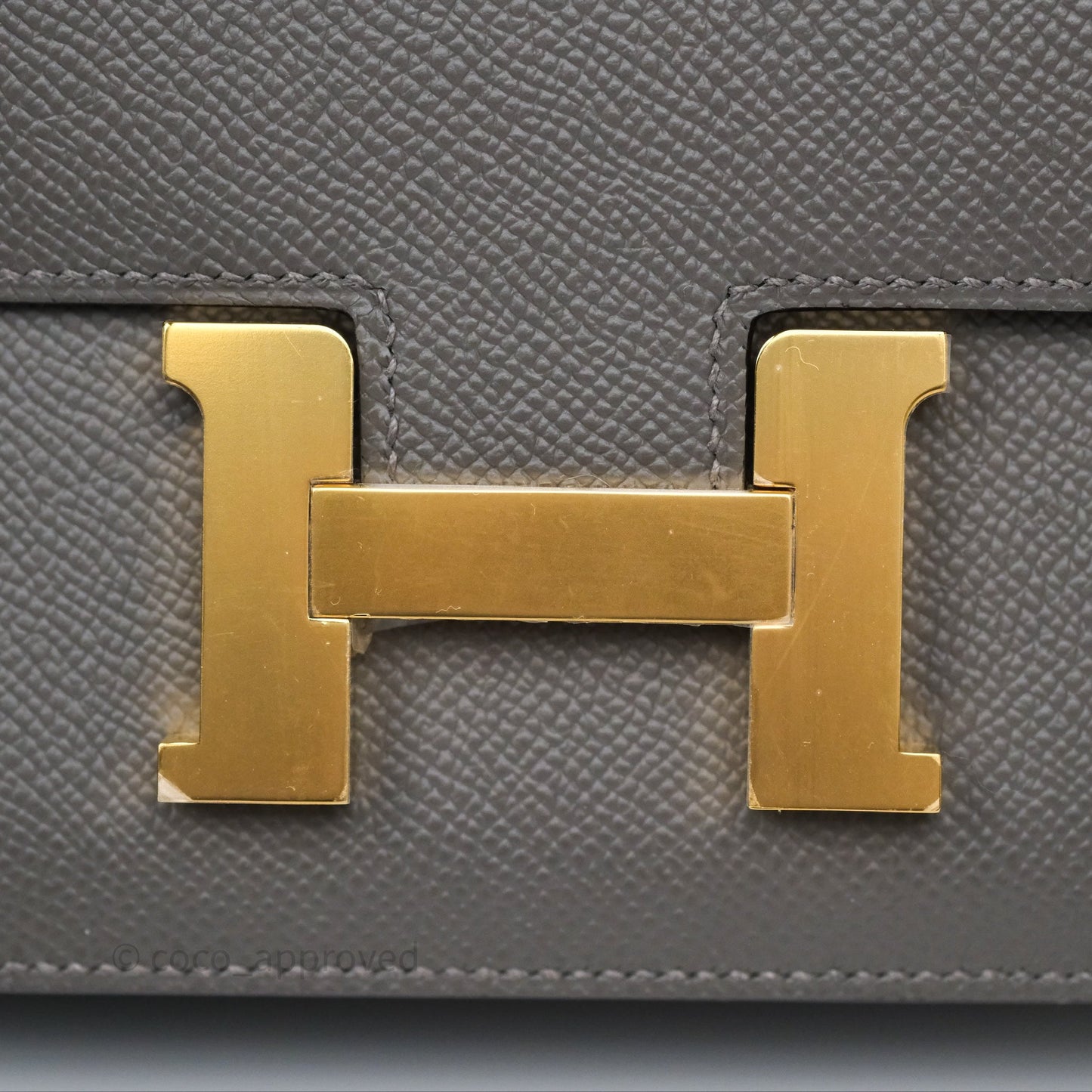Hermès Constance III Mini Veau Epsom 0L Gris Meyer Gold Hardware