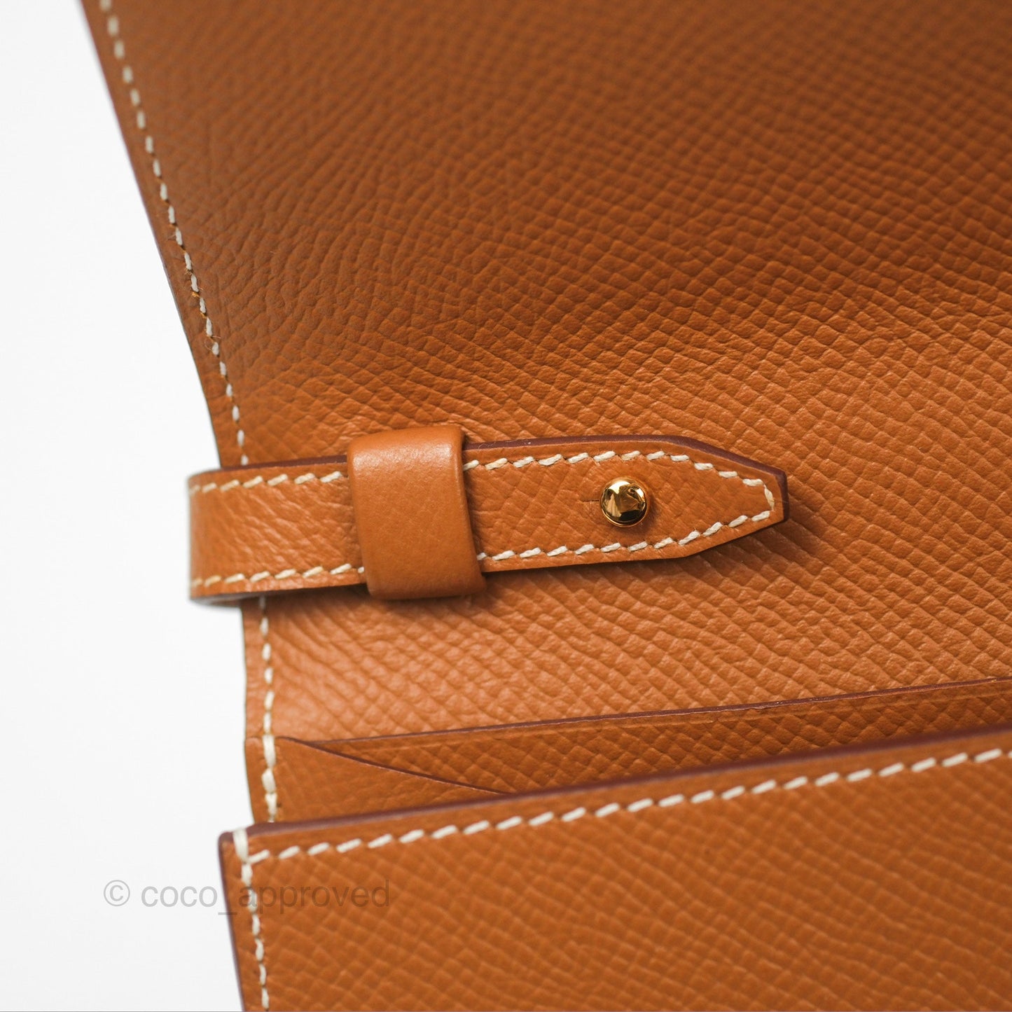 Hermès Clic 12 Wallet Gold Epsom Gold Hardware