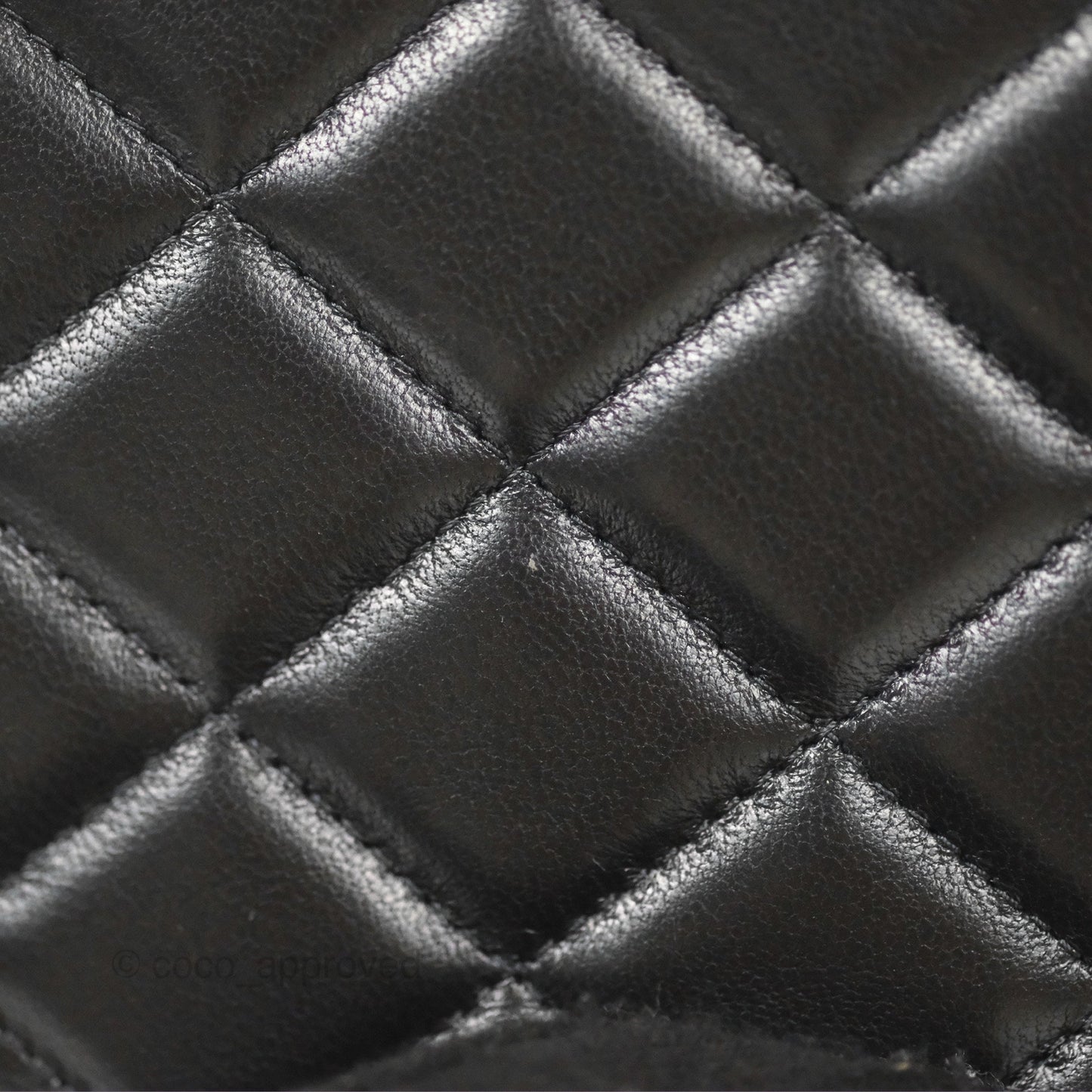 Chanel Quilted Book Wallet on Chain WOC Black Lambskin Gold Hardware