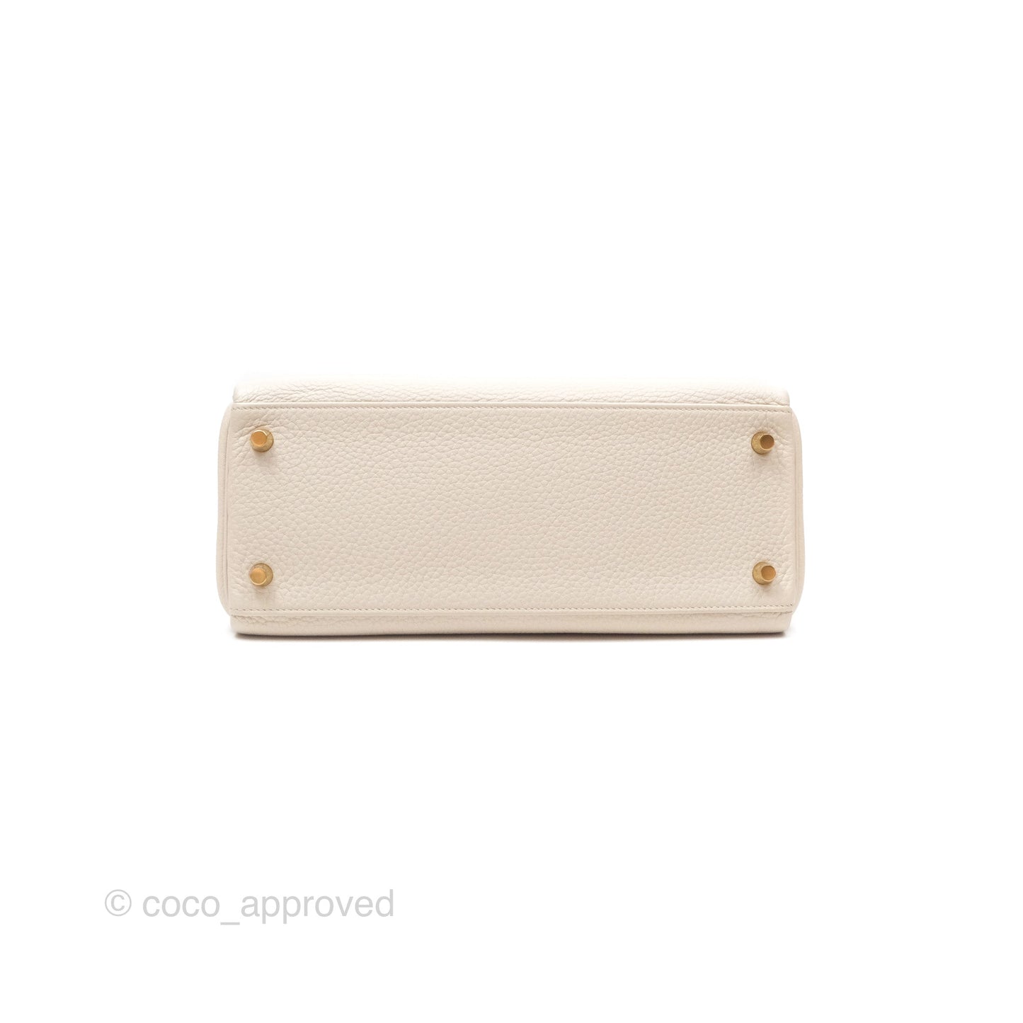 Hermès Kelly 28 Retourn Craie 10 Togo Gold Hardware