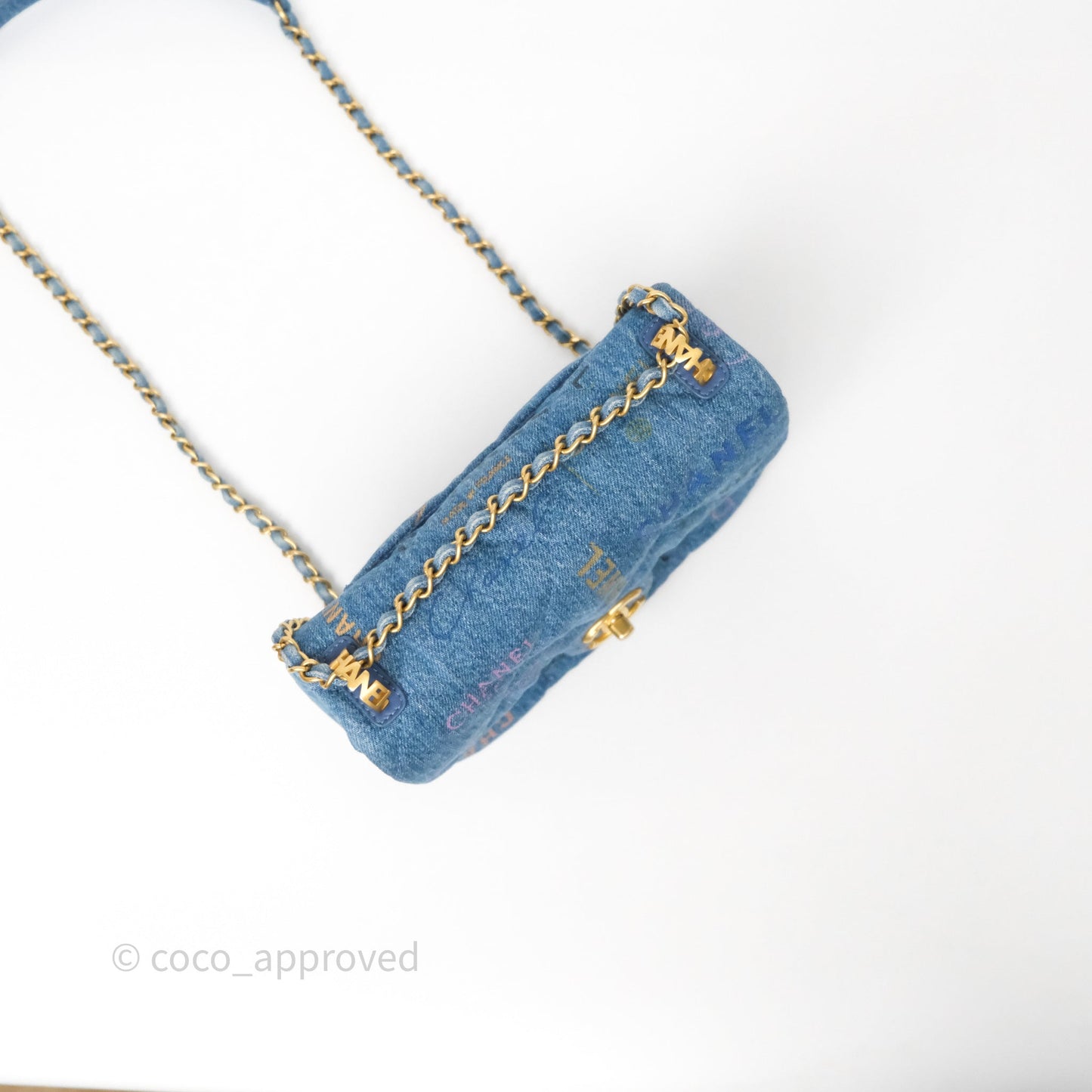 Chanel Small Denim Mood Flap Quilted Blue Multicolor