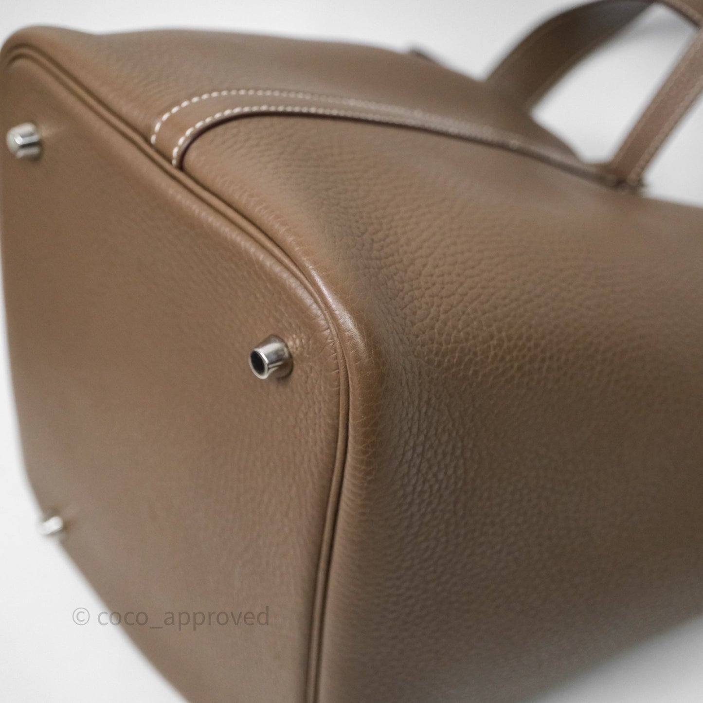 Hermès Picotin Lock 22 Etoupe Clemence Palladium Hardware