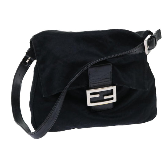 Luxury FendiMamma Baguette Shoulder Bag Nylon Black53377