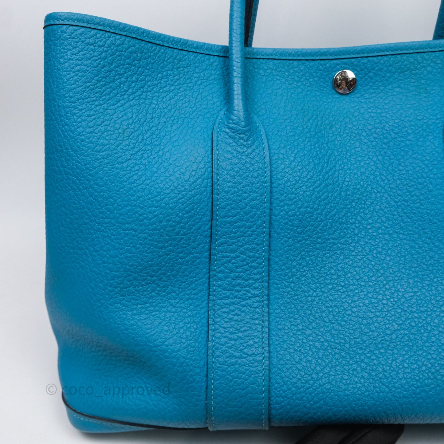 Hermès Garden Party 36 Celeste 7N Palladium Hardware