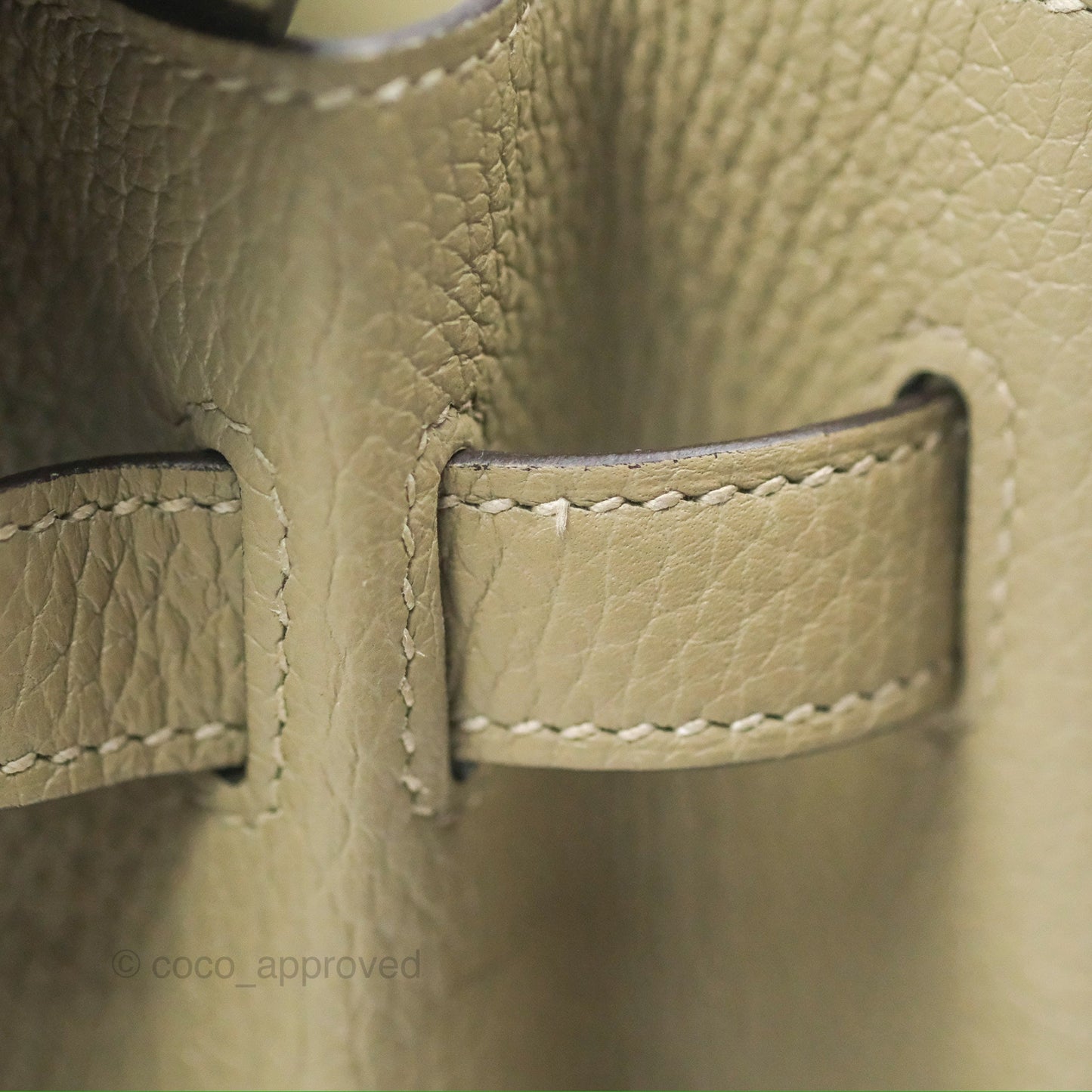Hermès Retourne Birkin 30 Sauge Clemence Palladium Hardware