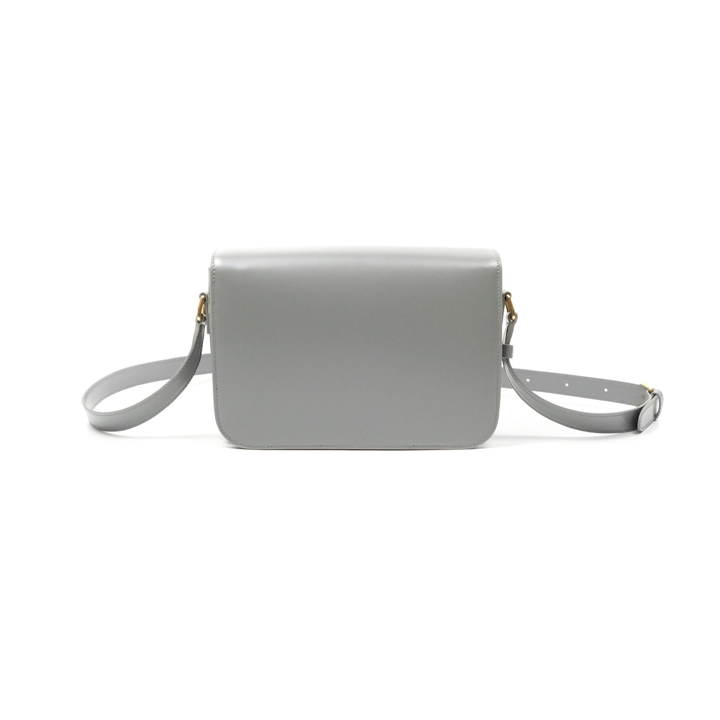 Celine Medium Triomphe Bag Zinc Shiny Calfskin