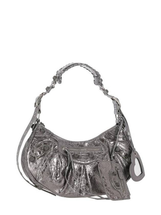Luxury Balenciaga Le Cagole Small Shoulder Bag Silver