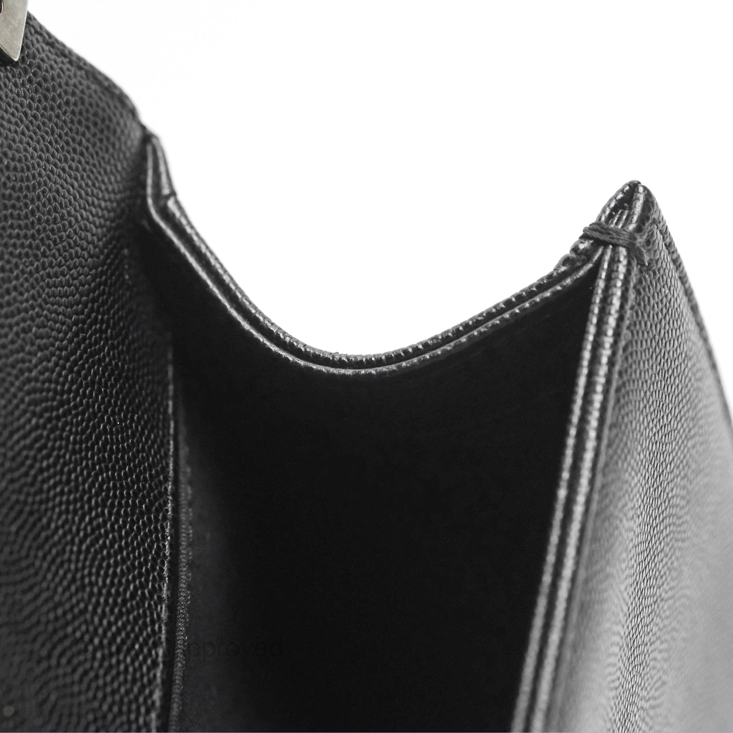 Chanel Quilted Medium Boy Black Caviar Ruthenium Hardware