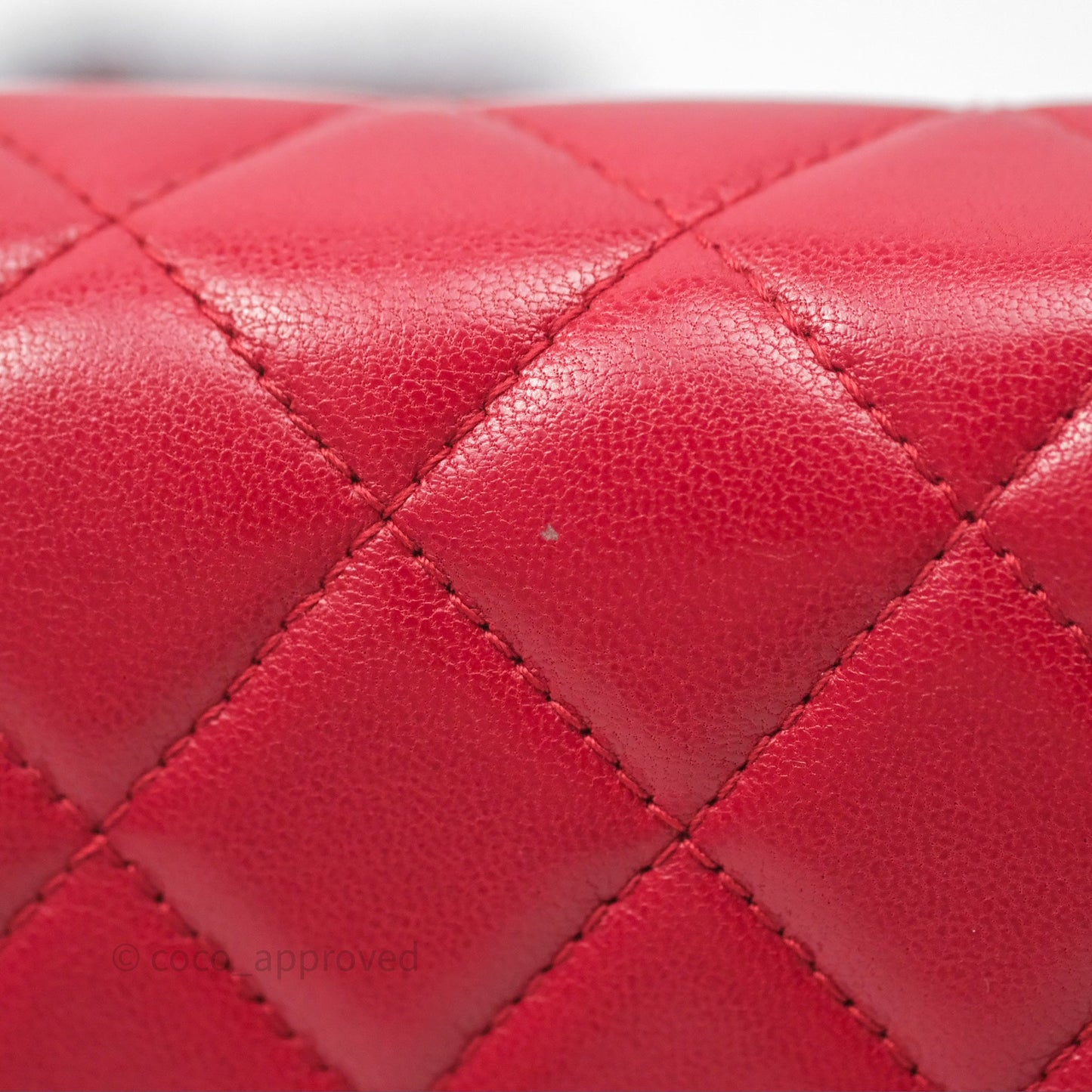 Chanel Boy Wallet on Chain WOC Red Lambskin Ruthenium Hardware