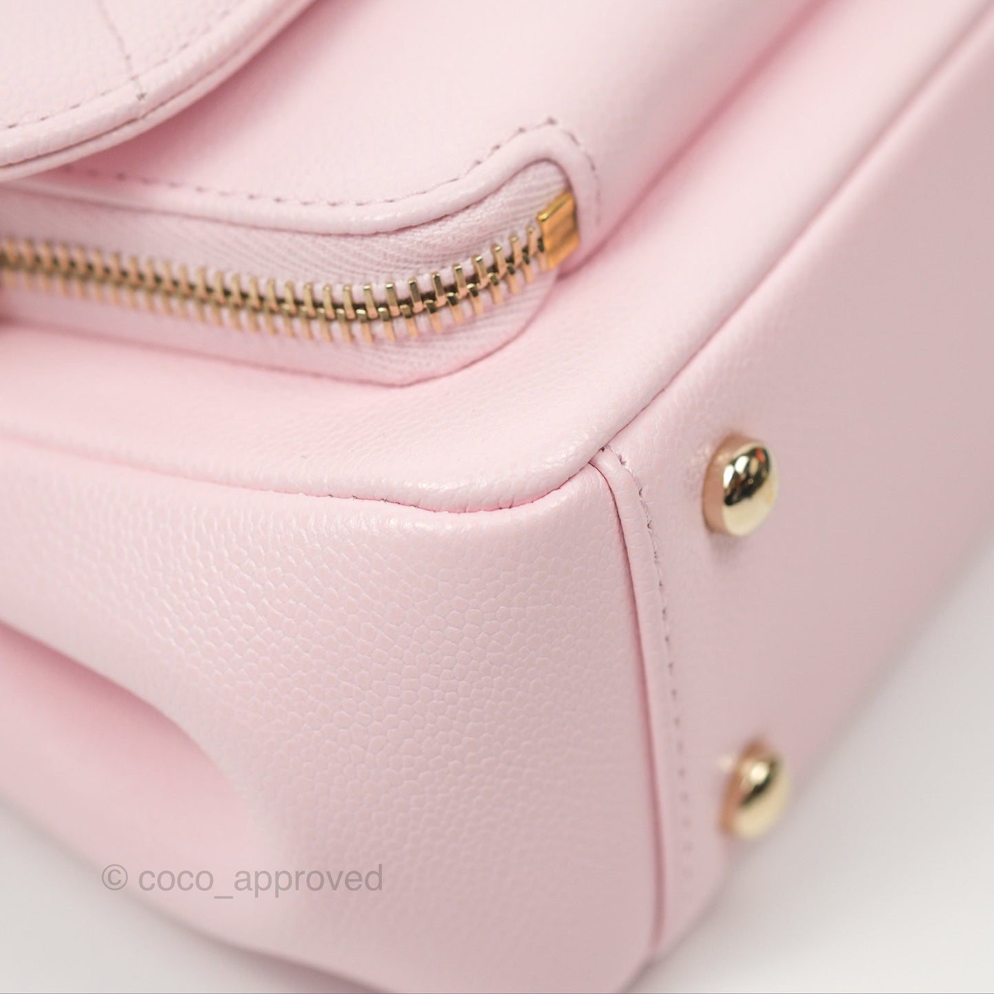 Chanel Quilted Small Business Affinity Flap Light Pink Caviar Gold Hardware