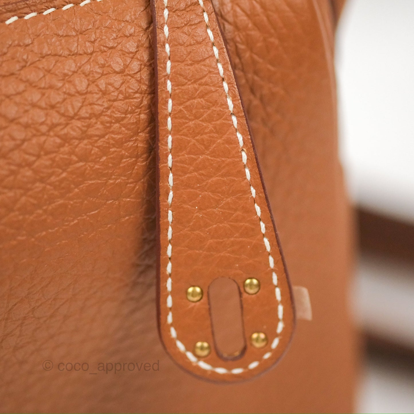 Hermès Mini Lindy 20 Gold Clemence Gold Hardware