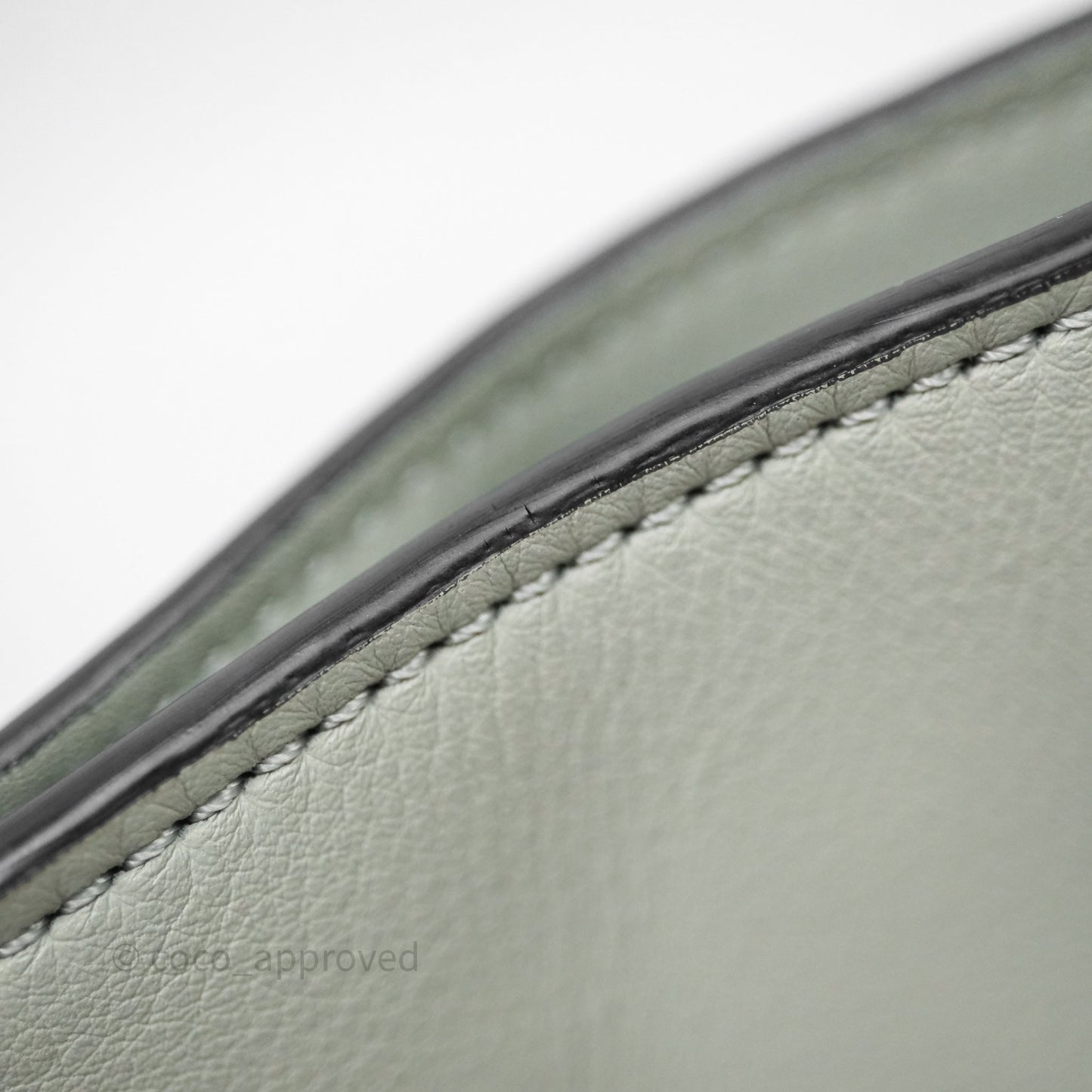 Loewe Flamenco Mini Clutch Bag Calfskin Green